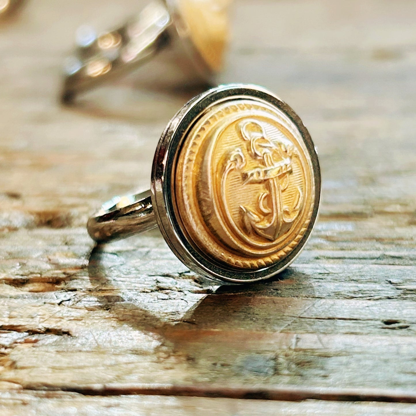 Bague Ancre Dorée 🔱 SÉRIE LIMITÉE