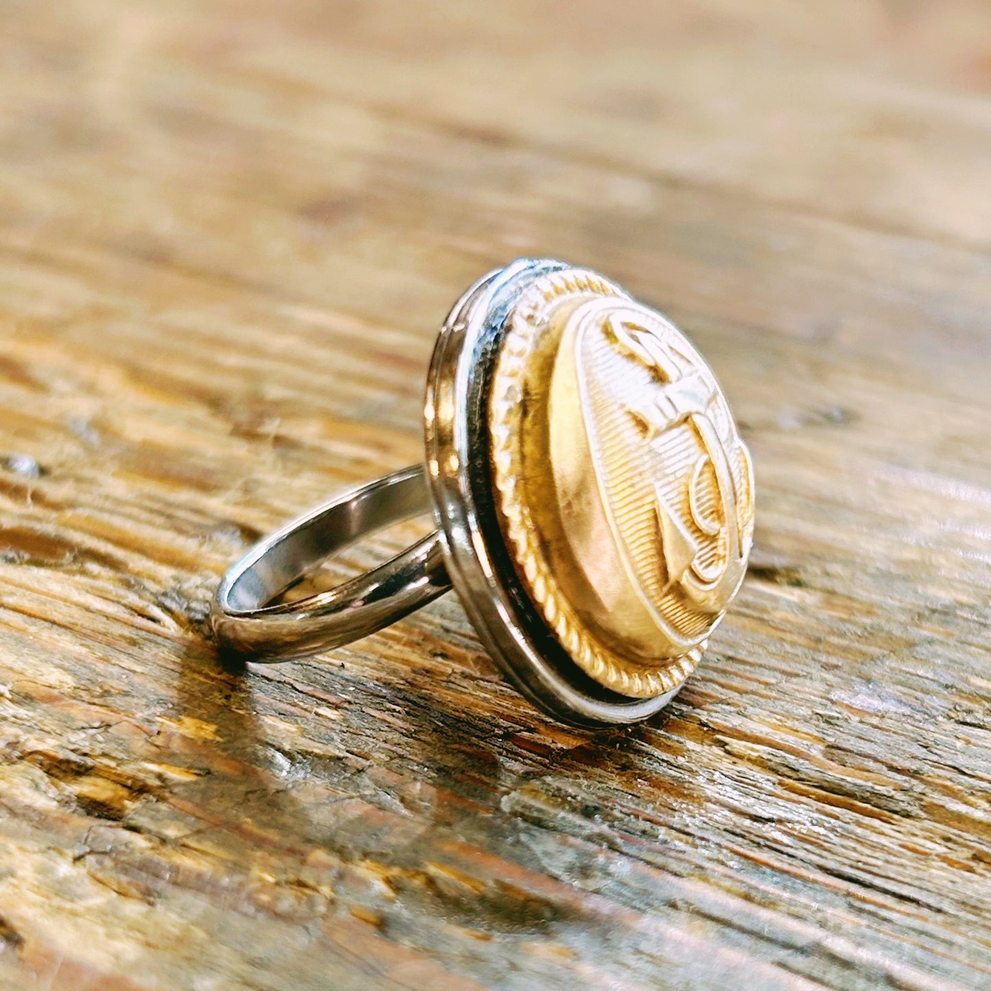 Bague Ancre Dorée 🔱 SÉRIE LIMITÉE