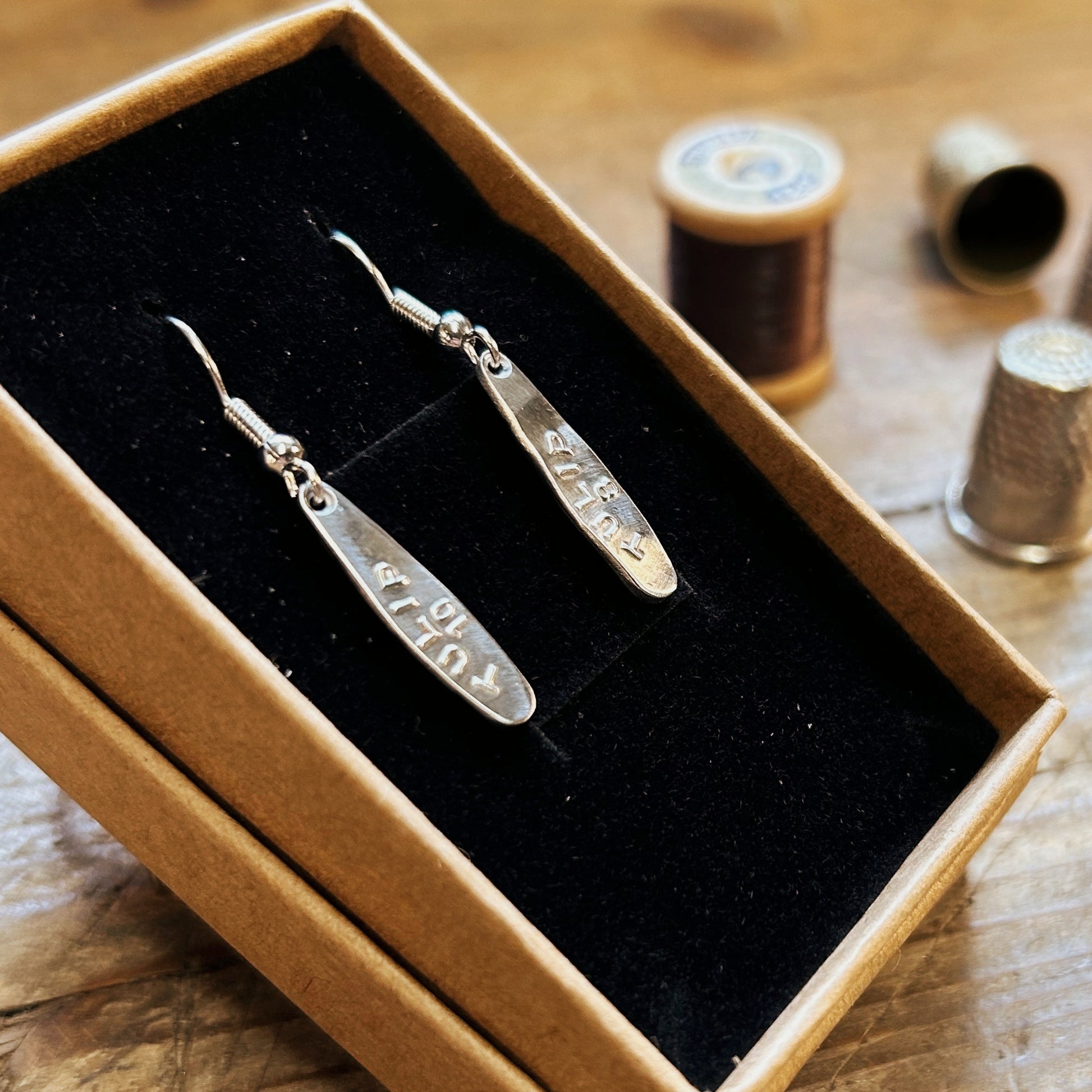 Boucles d'oreilles crochet phildar bohin tulip recyclage Made in France bijoux couture offrir cadeau