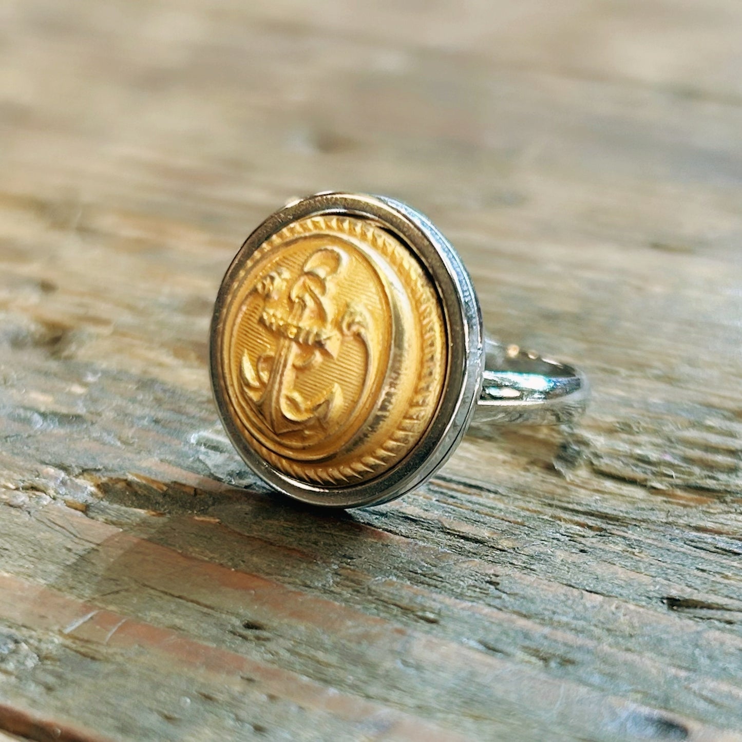 Bague Ancre Dorée 🔱 SÉRIE LIMITÉE