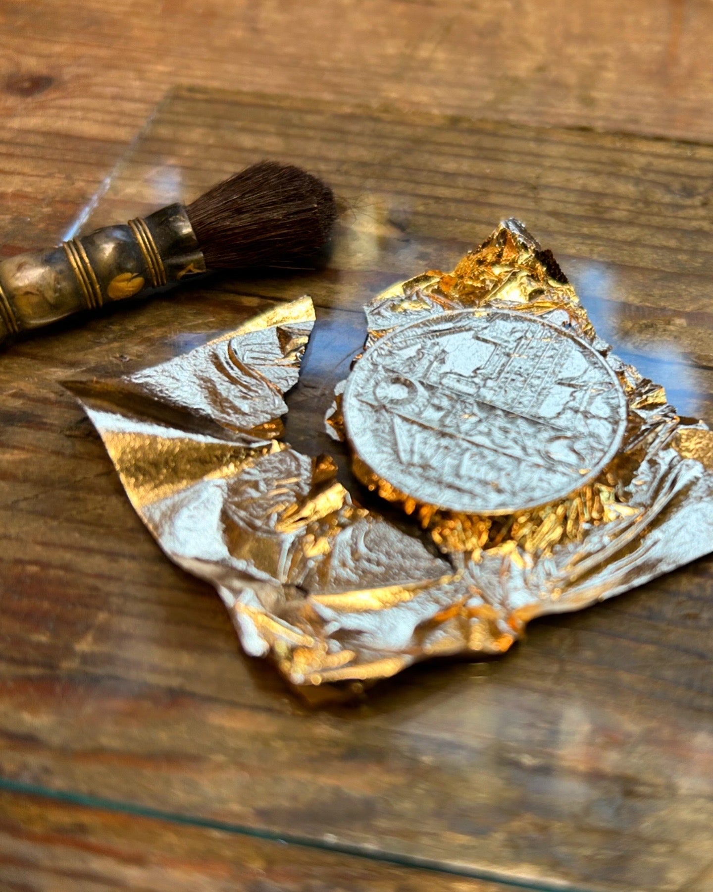 Monnaie 10 francs Mathieu dorure a la feuille d'or série limitée recyclage Made in France bijoux offrir cadeau