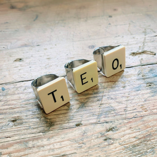 Bague Scrabble - Ernest & Célestin