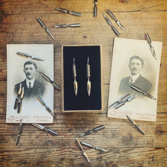 Boucles « Plume » Argentées - Ernest & Célestin