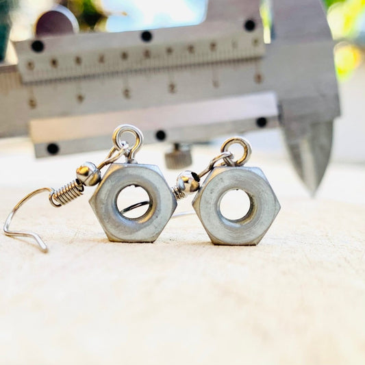 Boucles d'oreilles Boulons Métal - Ernest & Célestin