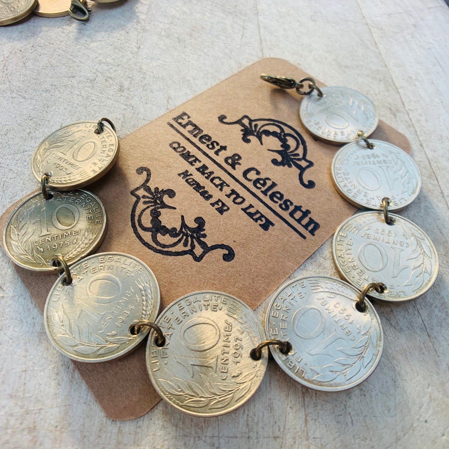 Bracelet 10 centimes de Francs