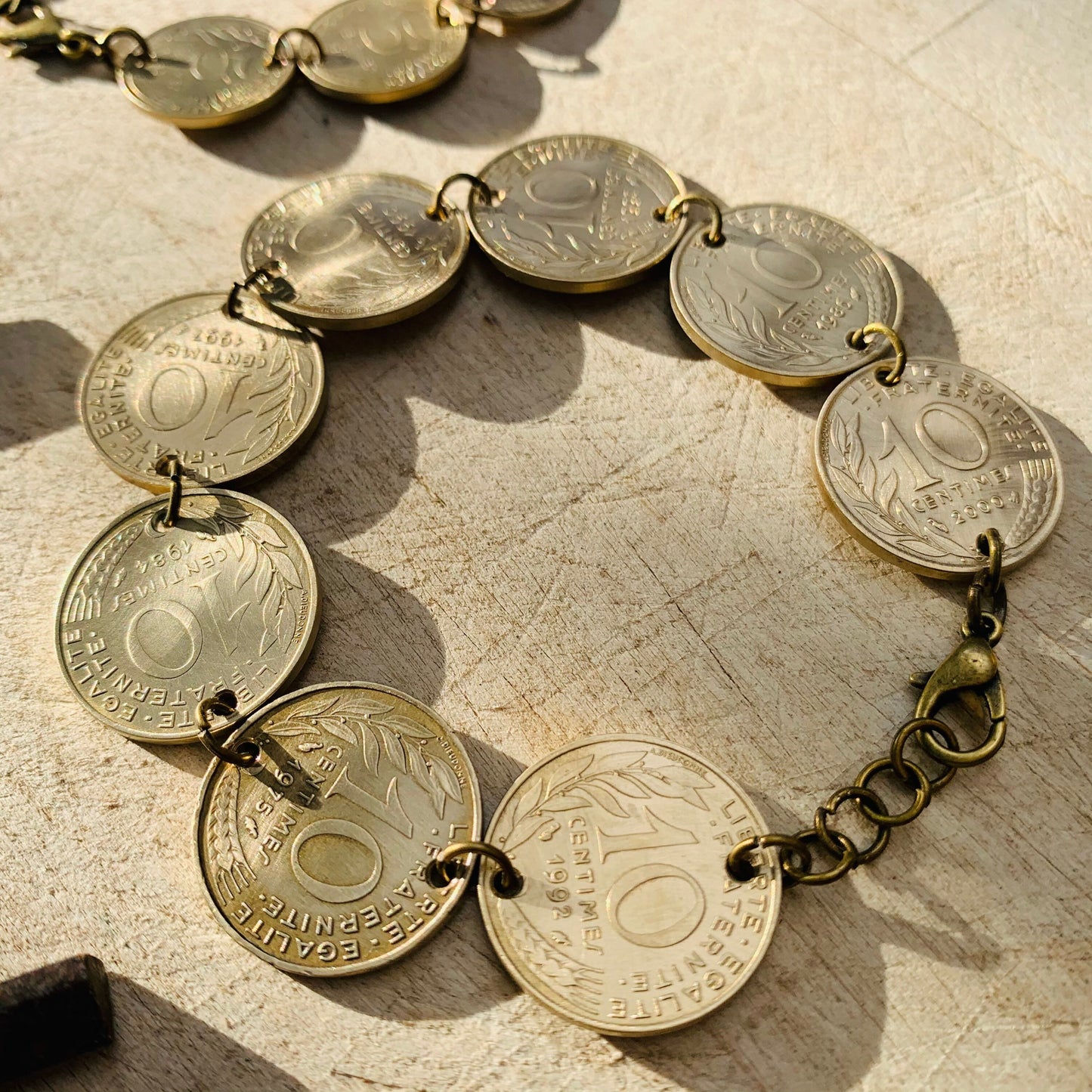 Bracelet 10 centimes de Francs
