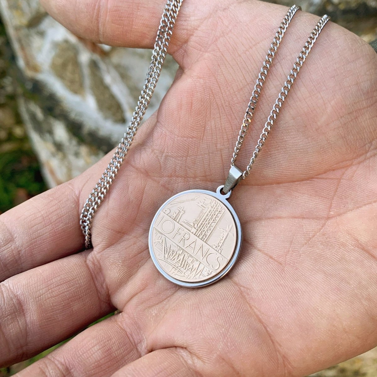Pendentif 10 Francs Mathieu - Ernest & Célestin