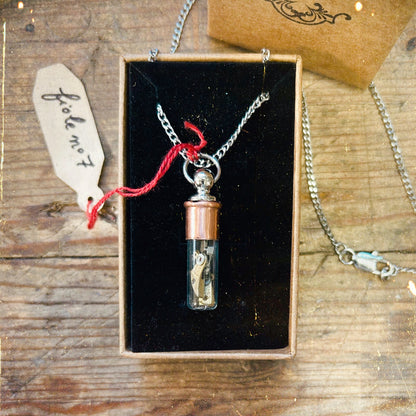 Pendentif Fiole 🕰️ PIÈCE UNIQUE NUMÉROTÉE