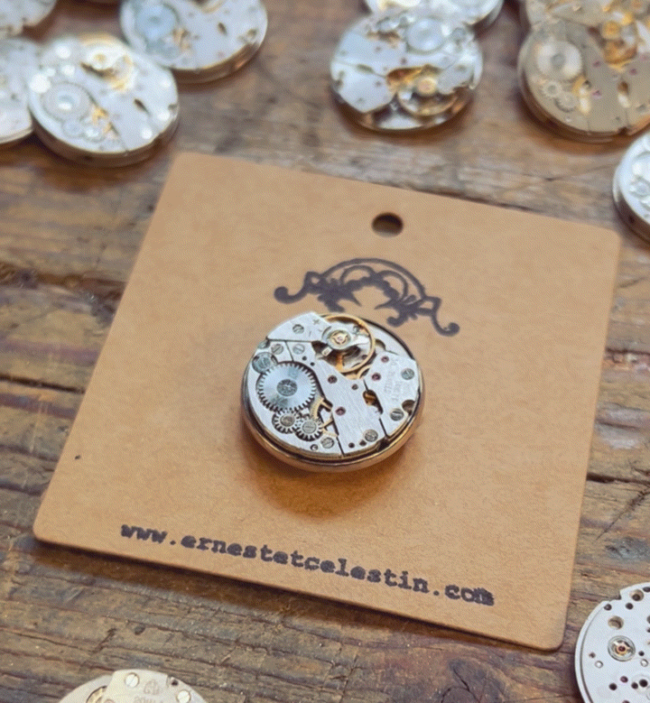 NEW 🕰️ Broche « Mécanisme »