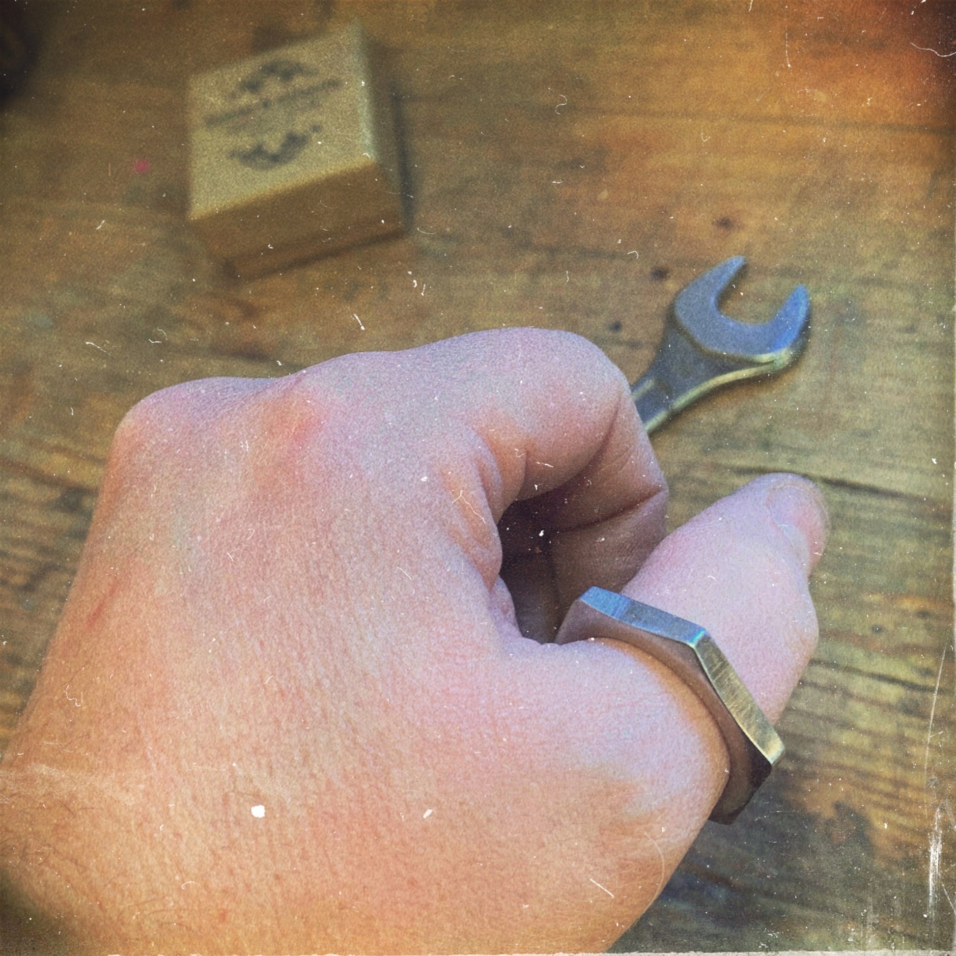 Bague écrou acier inoxydable recyclage Made in France bijoux homme offrir cadeau