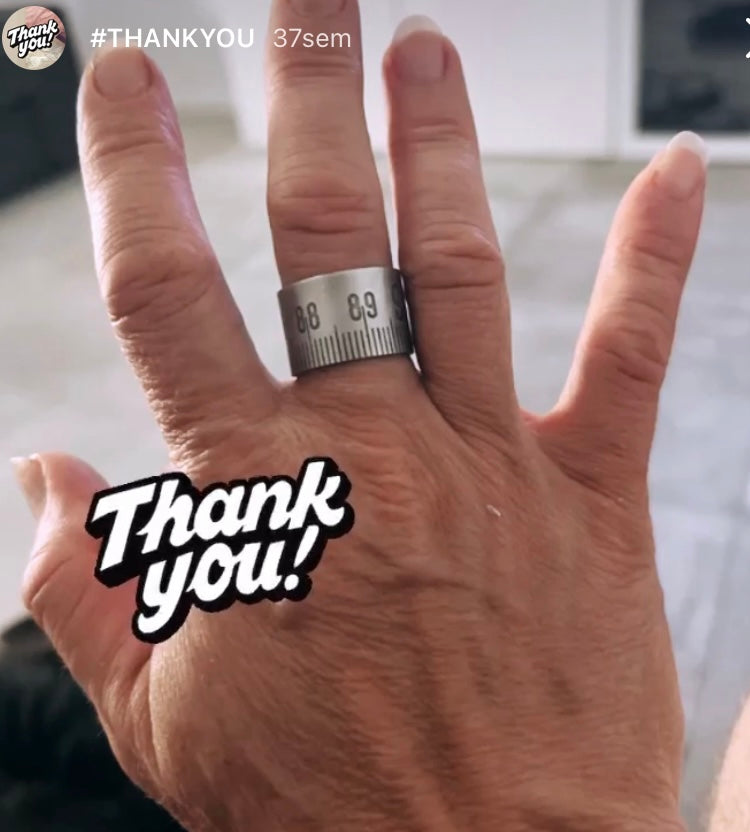 bague mètre aluminium bijoux homme Made in France upcycling offrir cadeau architecte couturière
