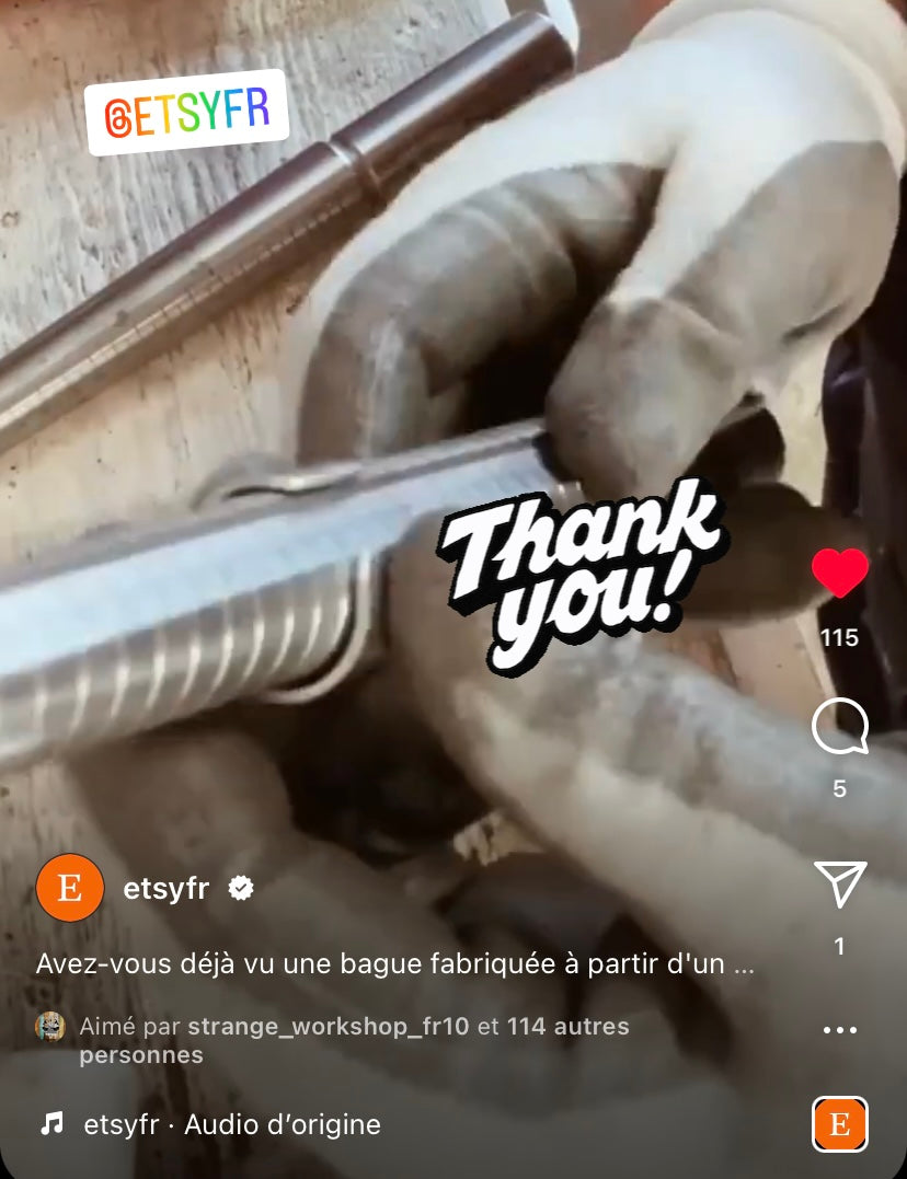 bague mètre aluminium bijoux homme Made in France upcycling offrir cadeau architecte couturière
