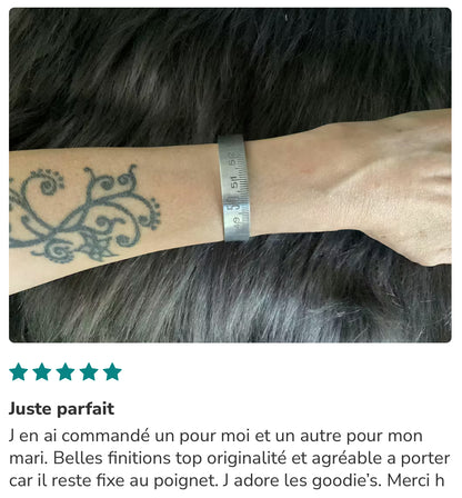 Bracelet mètre Alu