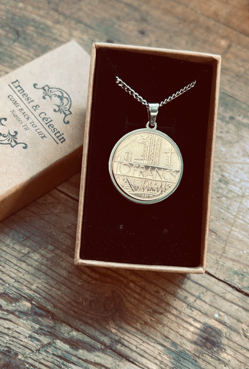 Pendentif 10 Francs Mathieu - Ernest & Célestin