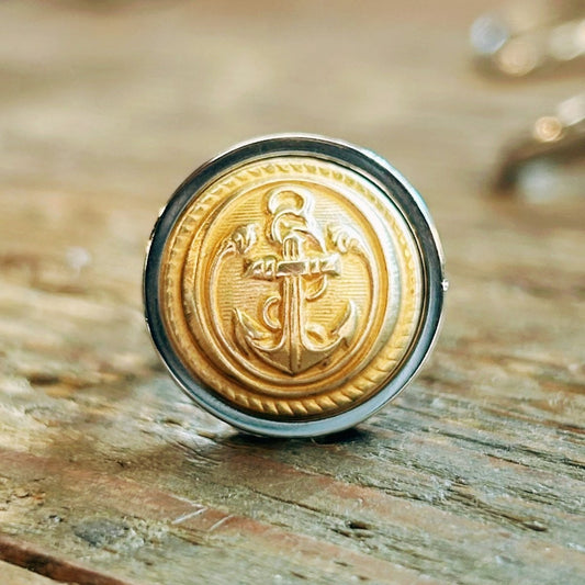 Bague Ancre Dorée 🔱 SÉRIE LIMITÉE - Ernest & Célestin