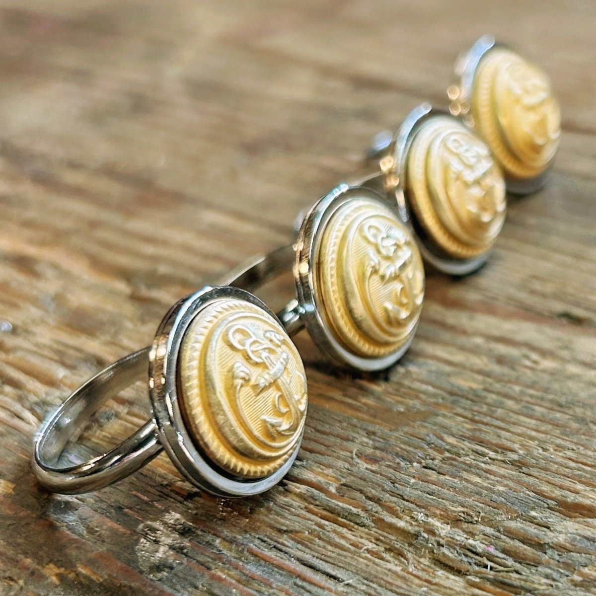 Bague Ancre Dorée 🔱 SÉRIE LIMITÉE - Ernest & Célestin