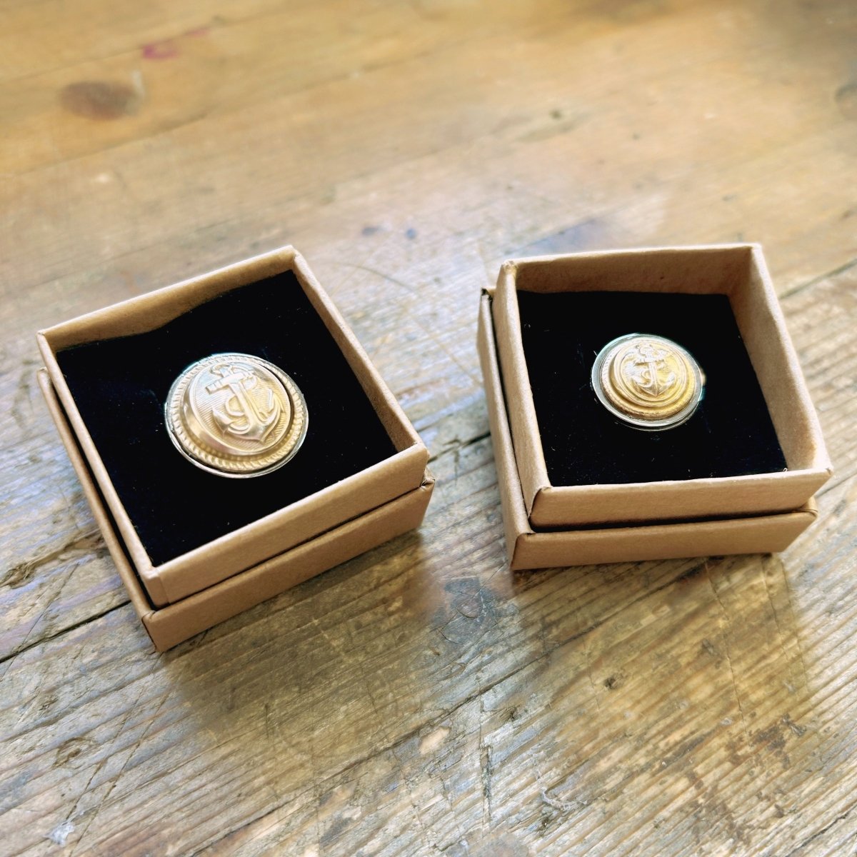 Bague Ancre Dorée 🔱 SÉRIE LIMITÉE - Ernest & Célestin
