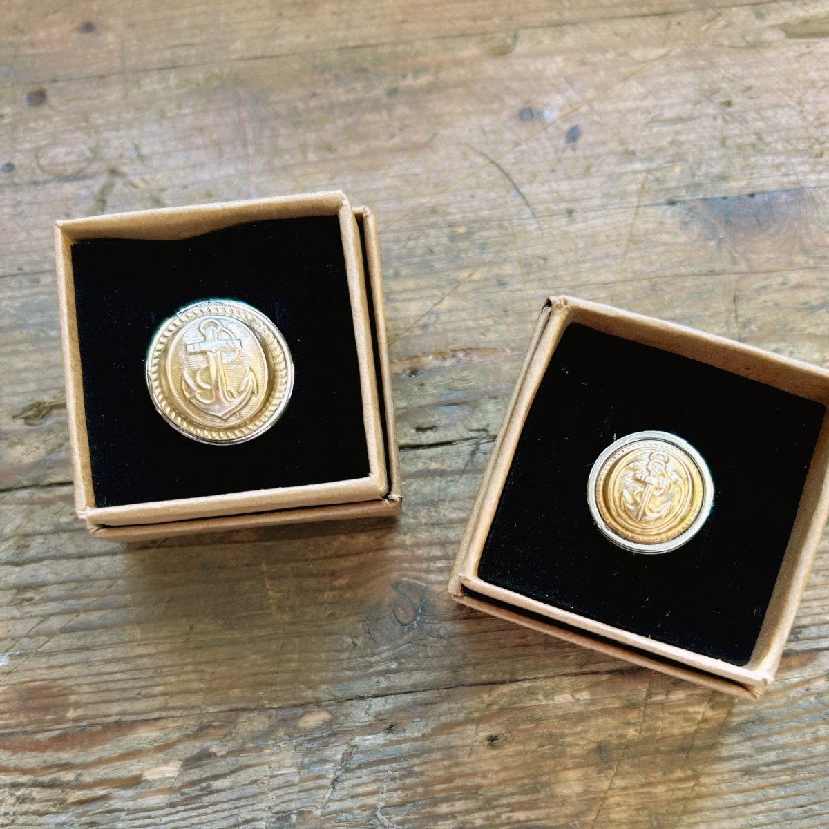 Bague Ancre Dorée 🔱 SÉRIE LIMITÉE - Ernest & Célestin