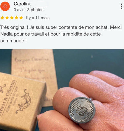 Bague numéro 1 à 99 - Ernest & Célestin