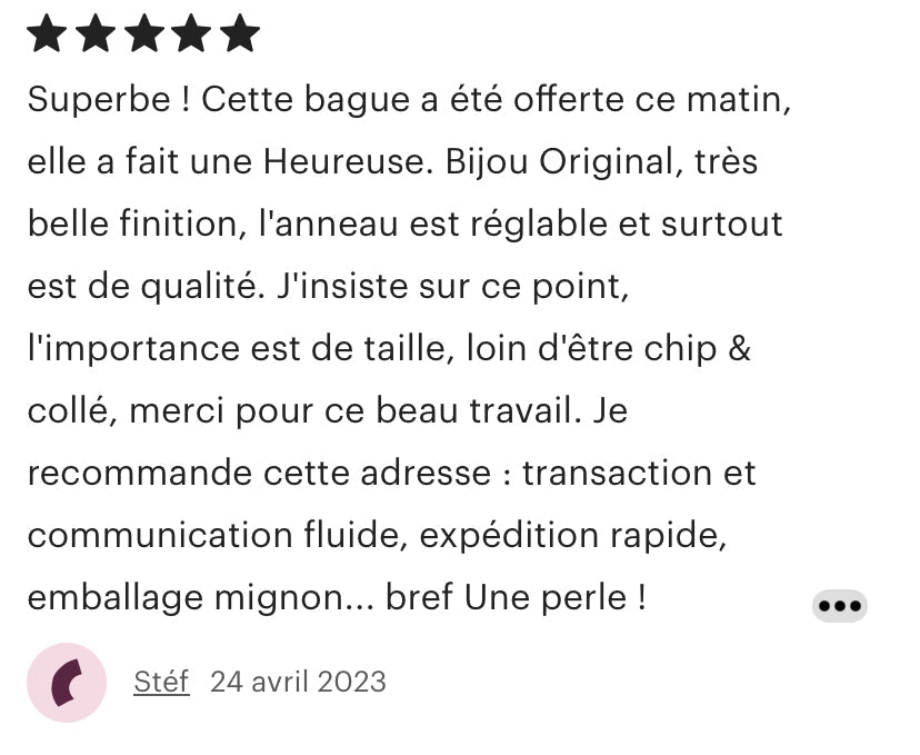 Bague numéro 1 à 99 - Ernest & Célestin