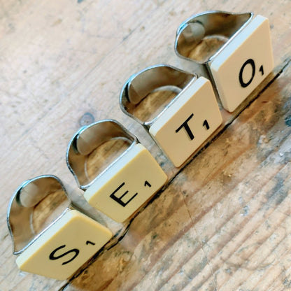 Bague Scrabble - Ernest & Célestin