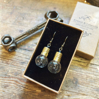 Boucles d’oreilles ampoule de vélo - Ernest & Célestin