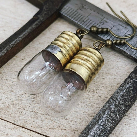 Boucles d’oreilles ampoule tube - Ernest & Célestin
