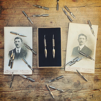 Boucles « Plume » Argentées - Ernest & Célestin