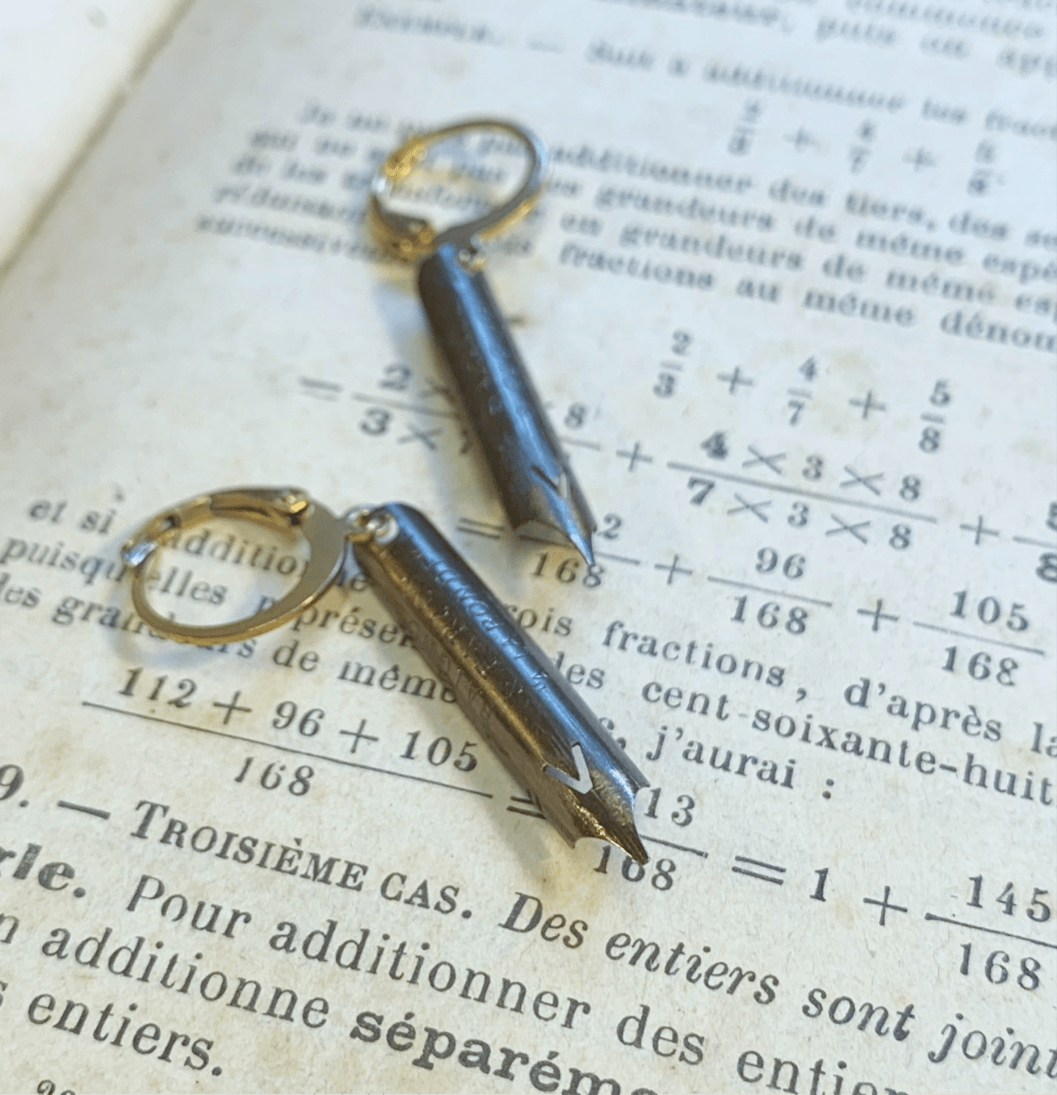 Boucles « Plume » Bronze - Ernest & Célestin