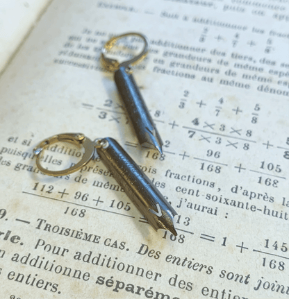 Boucles « Plume » Bronze - Ernest & Célestin