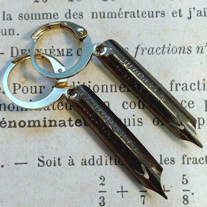 Boucles « Plume » Bronze - Ernest & Célestin