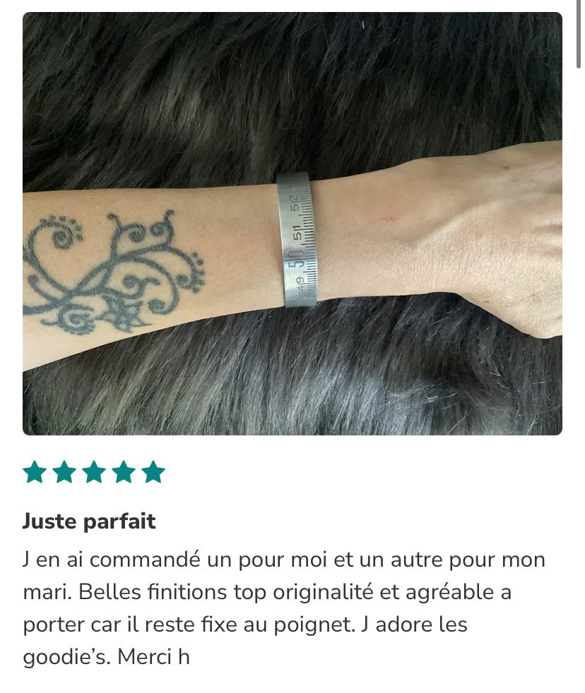 Bracelet mètre Alu - Ernest & Célestin