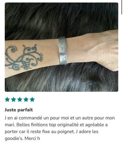 Bracelet mètre Alu - Ernest & Célestin