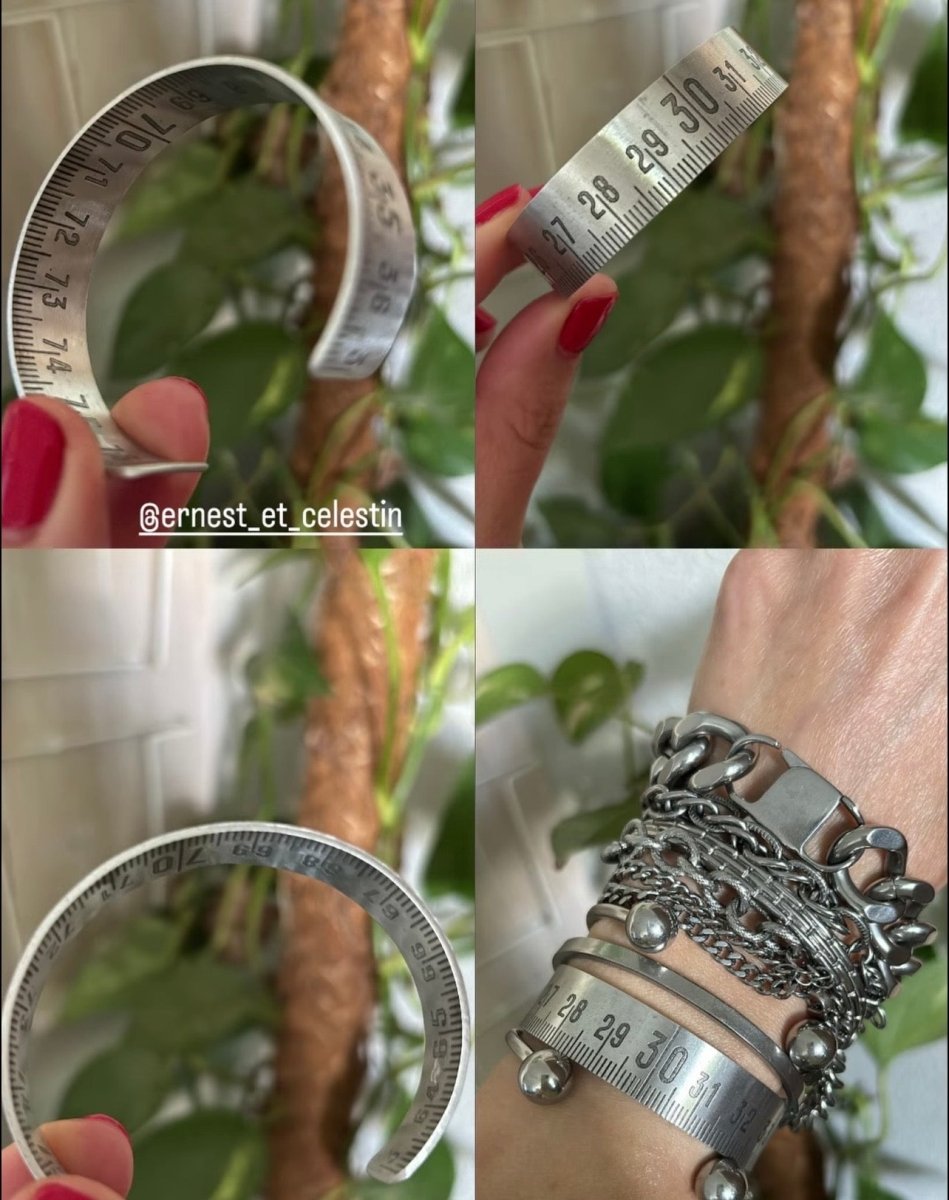 Bracelet mètre Alu - Ernest & Célestin