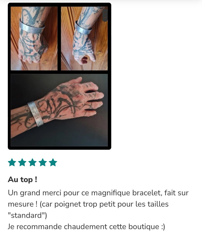 Bracelet mètre Alu - Ernest & Célestin