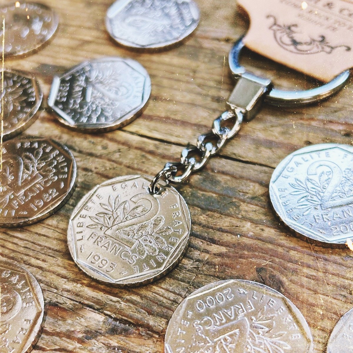 Porte clés Francs monnaie nostalgie enfance souvenirs