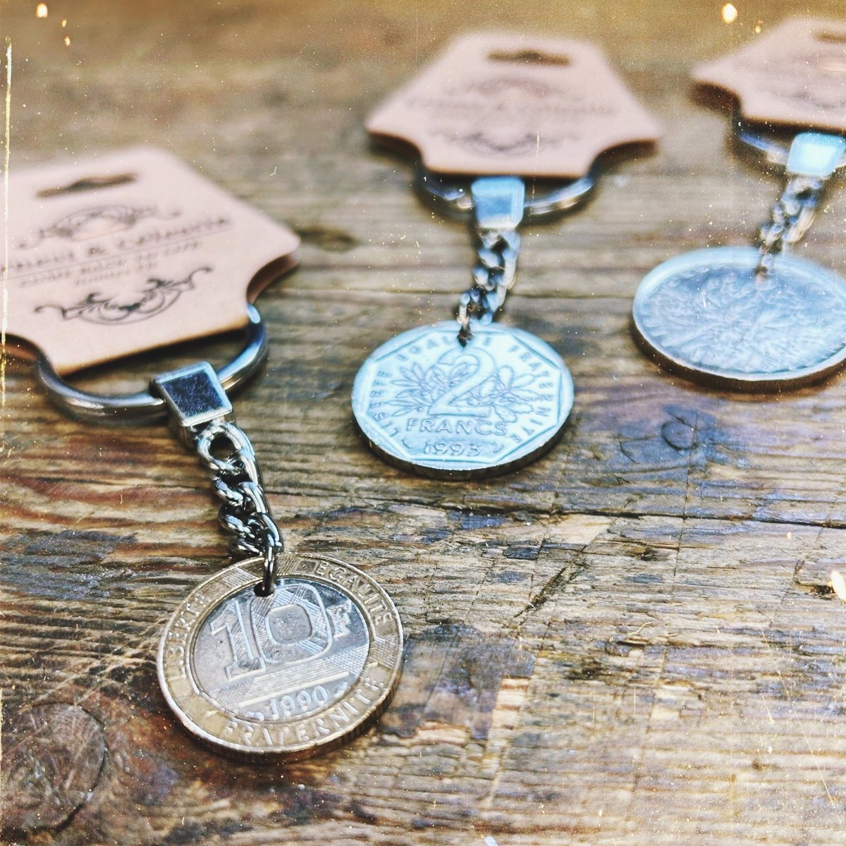 Porte clés Francs monnaie nostalgie enfance souvenirs