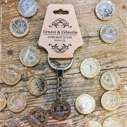 Porte clés Francs monnaie nostalgie enfance souvenirs