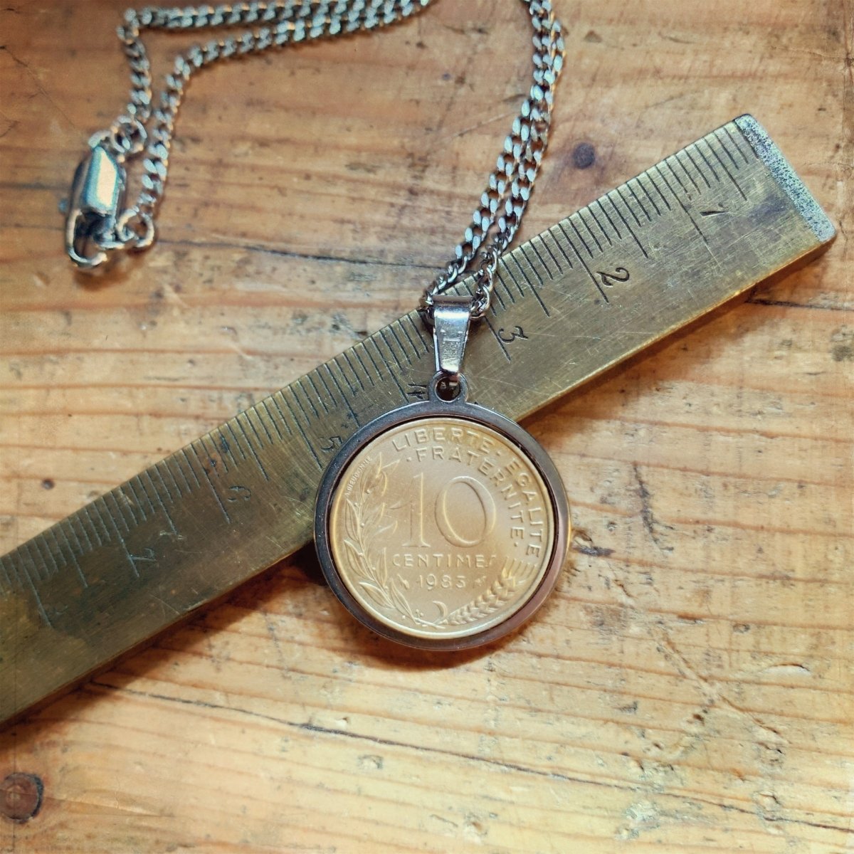 Pendentif 10 centimes - Ernest & Célestin