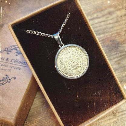 Pendentif 10 centimes - Ernest & Célestin