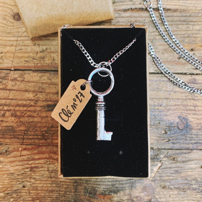 Pendentif Clé 🗝️ PIÈCE UNIQUE NUMÉROTÉE - Ernest & Célestin