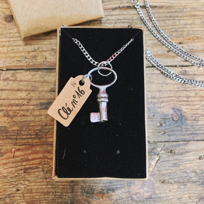 Pendentif Clé 🗝️ PIÈCE UNIQUE NUMÉROTÉE - Ernest & Célestin