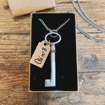 Pendentif Clé 🗝️ PIÈCE UNIQUE NUMÉROTÉE - Ernest & Célestin