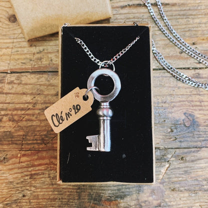 Pendentif Clé 🗝️ PIÈCE UNIQUE NUMÉROTÉE - Ernest & Célestin