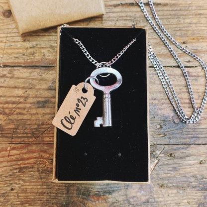 Pendentif Clé 🗝️ PIÈCE UNIQUE NUMÉROTÉE - Ernest & Célestin