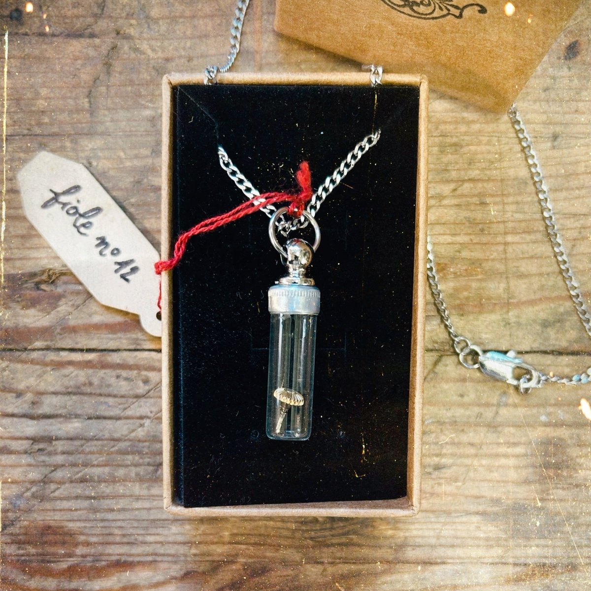 Pendentif Fiole 🕰️ PIÈCE UNIQUE NUMÉROTÉE - Ernest & Célestin