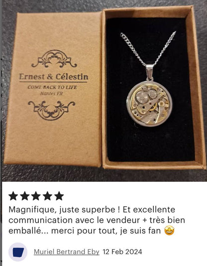 Pendentif mécanisme - Ernest & Célestin