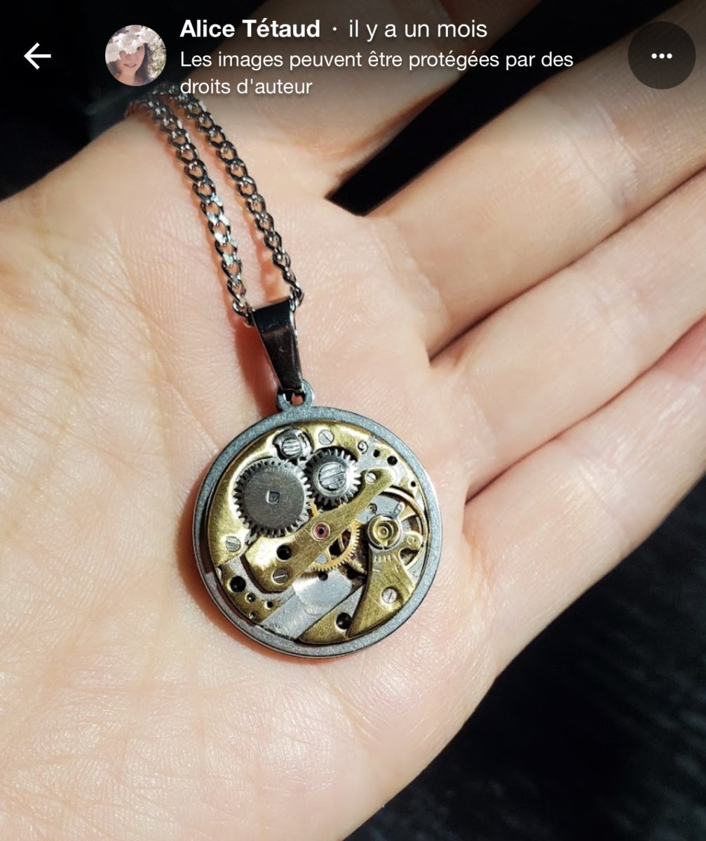 Pendentif mécanisme - Ernest & Célestin