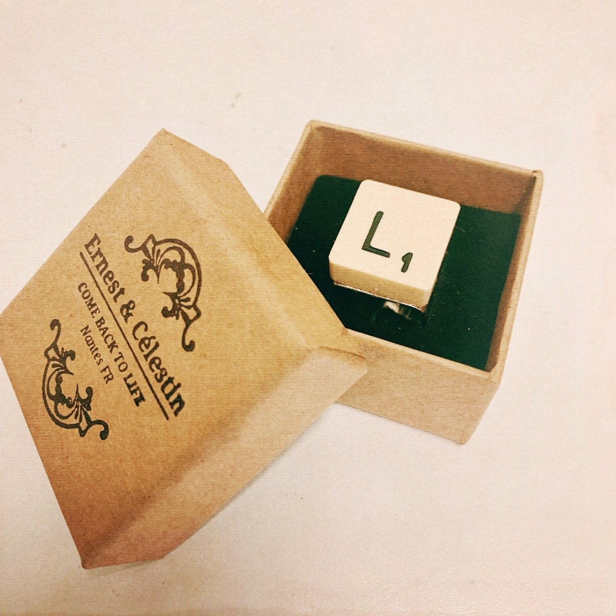 Bague Scrabble - Ernest & Célestin