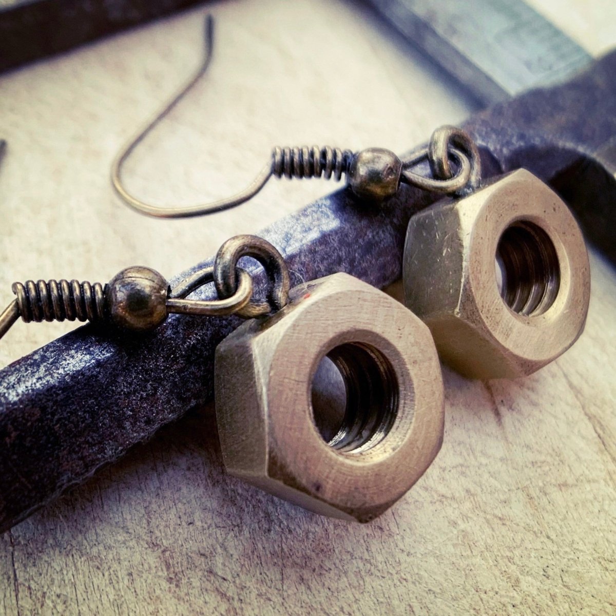 Boucles d’oreilles Boulons Laiton - Ernest & Célestin